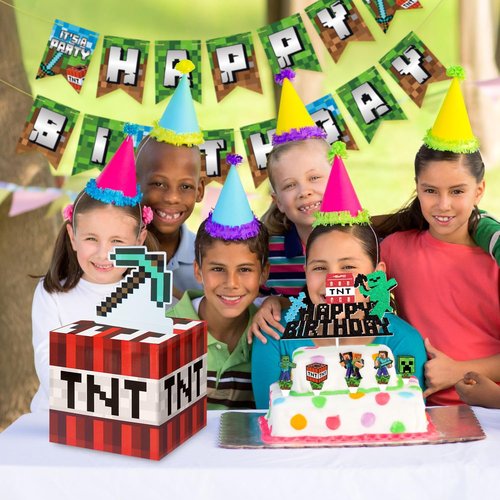 Pixel Style Money Box for Cash Gift - Birthday Money Pull Box for Cash Gift for Boys Girls Video Game Party Favors Fun Birthday Graduation Gift Surprise Money Gift Boxes for Cash Pop Up