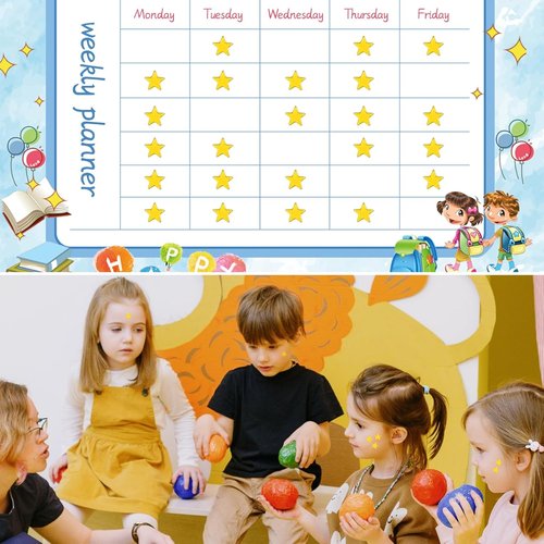 Gold Star Stickers by [Brand Name] - 0.3" Diameter, 1080 Pcs on 10 Sheets - Perfect for Reward Charts