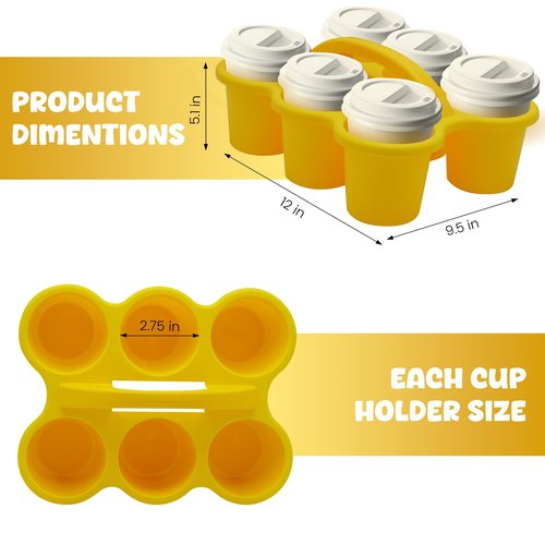 4E's Novelty 4 Pack Caddy for Classroom, Vibrant Classroom Pencil Caddy, Durable Table Cup Drink Holder, Sturdy Schools Desk Bin, Colorful Supply Caddies for School or Home