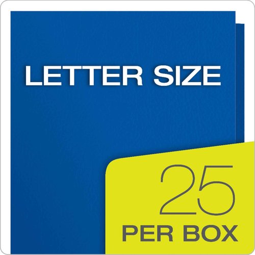 Oxford Twin-Pocket Folders, Textured Paper, Letter Size, Royal Blue, Holds 100 Sheets, Box of 25 (57512EE) (Pack of 5)