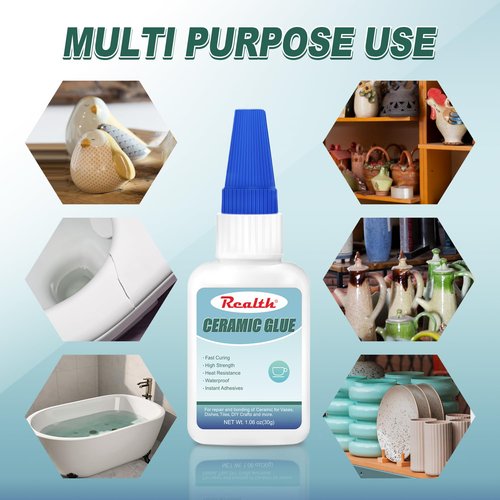 Ceramic Glue by [Brand Name] - Clear 30g | Food Safe, Waterproof Adhesive for Porcelain, Pottery & DIY Crafts