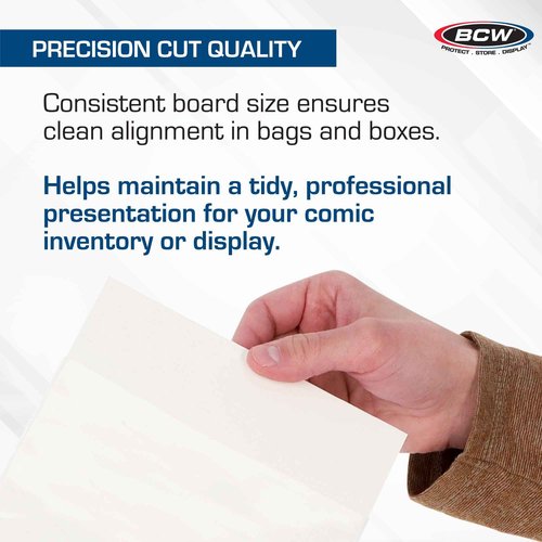 BCW Treasury Backing Boards | Certified Acid-Free, Lab-Tested Comic Backing Boards | 10 1/4 x 13 1/2 Inches | 100 Pack | Protection for Comic Collections and Treasury Preservation