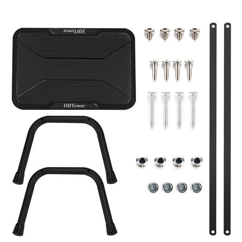 HBTower Step Stools for Adults with Non-Slip Rubber Feet, Holds Up to 300 lbs, Lightweight Stepping Stools for Bedroom Kitchen Bathroom, Bed Steps for High Beds, Black