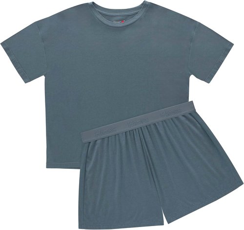 Hanes Women's Pajamas Set - Comfy SupertSoft Loungewear T-Shirt & Sleep Shorts | Cozy Sleepwear