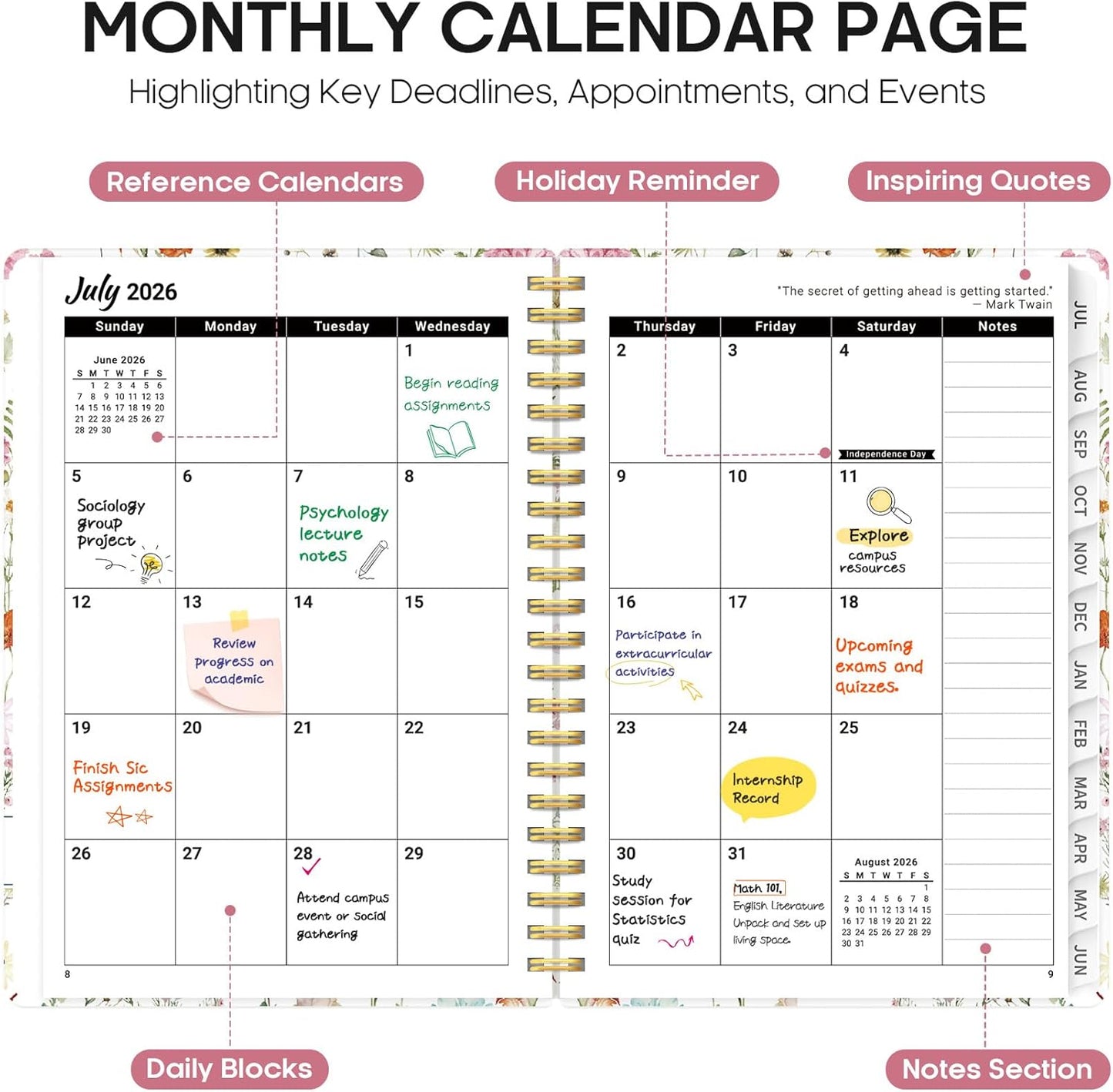 Skiennix To-Do List Pad | Academic Planner for Enhanced Organization and Productivity