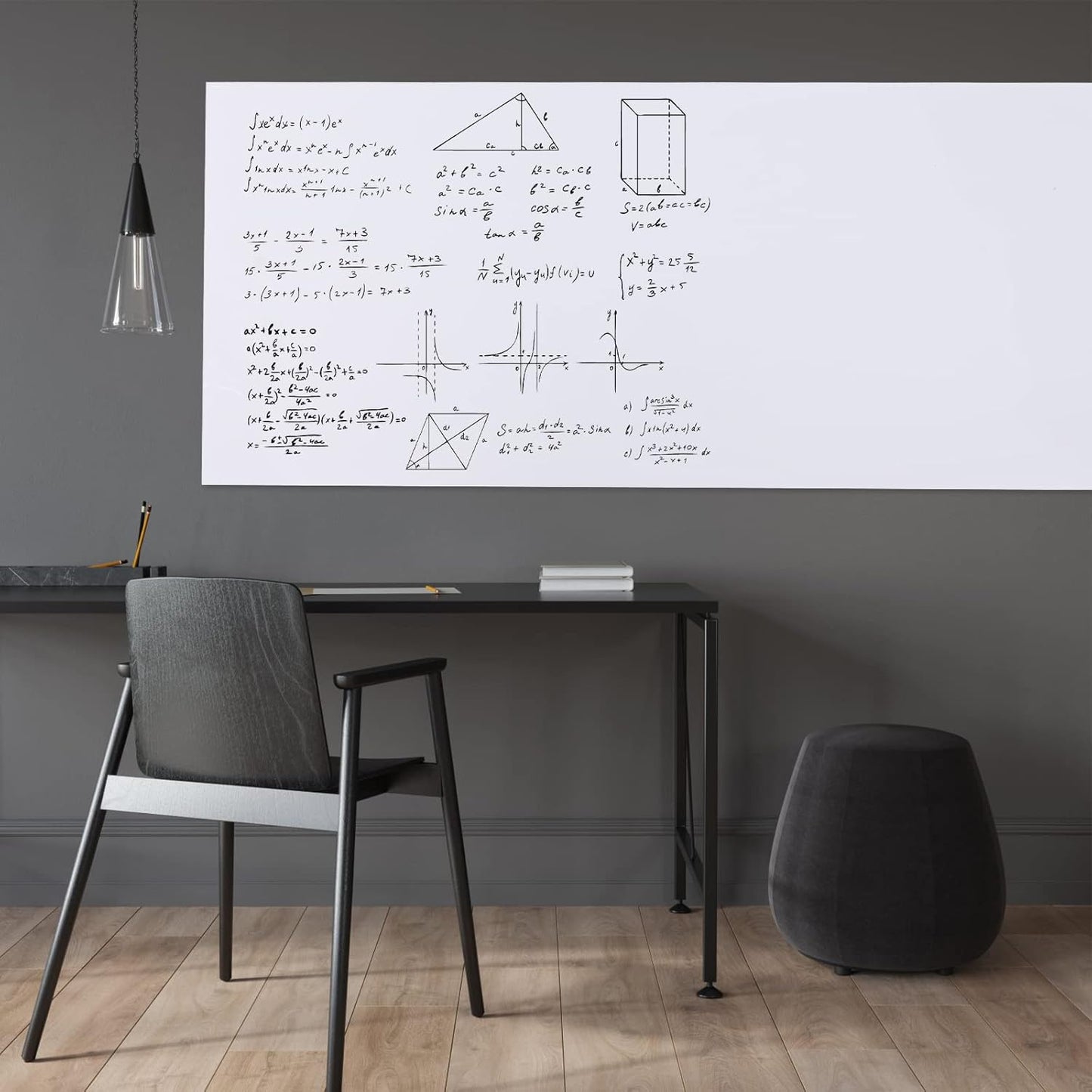 Skiennix Whiteboard Stickers - Versatile 18" x 79" & 24" x 39" Sizes for Easy Organization