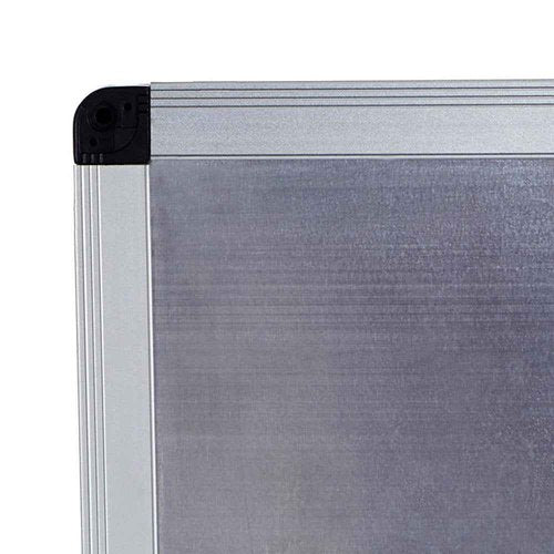 VIZ-PRO Magnetic Dry Erase Board, 24 X 18 Inches, Silver Aluminium Frame, with 12-Count Markers