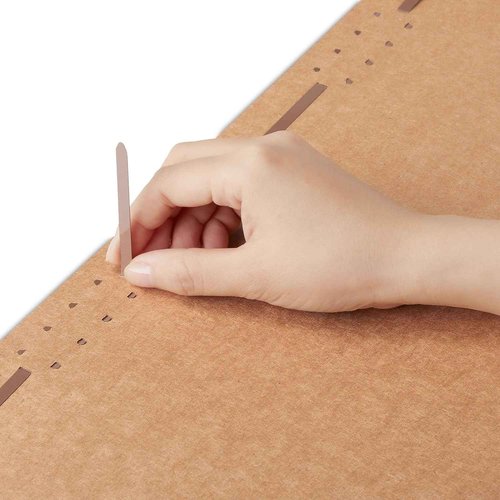 Staples 831123 Reinforced Fastener Folders Letter Size Kraft 50/Box
