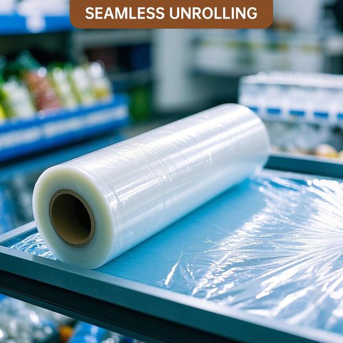 Stretch Wrap Roll 18" x 1,500ft, 80 Gauge – Clear Plastic Wrap for Moving, Packing, Pallet & Furniture – Heavy Duty Shrink Wrap Alternative, Industrial Strength Stretch Film (4 Rolls/Case)