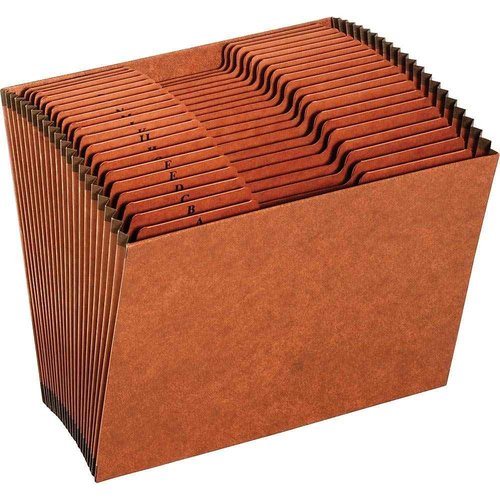 Pendaflex 21 Pocket A-Z Expanding File, Letter Size, Red Rope (75711) & Globe-Weis PFXR217AHD /Pendaflex Heavy Duty Expanding File, Open Top, 21 Pockets, A-Z