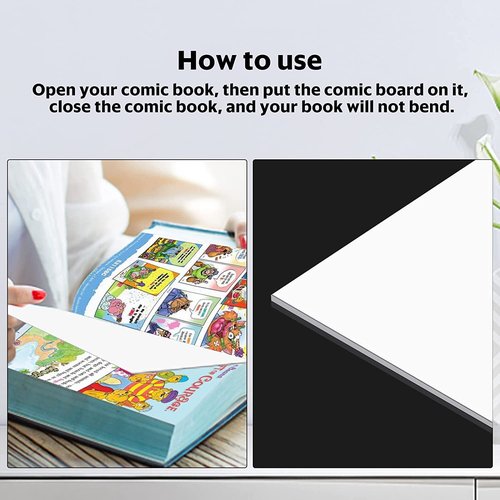 YSCare 200 Comic Book Boards and 4 Pack Comic Book Organizer, Acid-Free Comic Backing Board, Collapsible Comic Book Case with Dividers and Carrying Handles