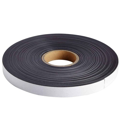 Bright Creations Magnet Tape Roll - 1 in x 100 ft - Strong Magnetic Strip Roll with Sticky Adhesive for Fridge & Whiteboard DIY & Crafts