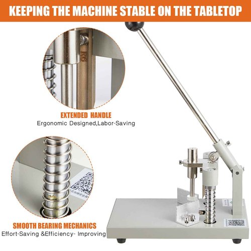 WILLBOND Corner Rounder Paper Punch Cutter Machine Heavy Duty with R6mm R10mm Interchangeable Dies Metal Corner Rounder Punch for Laminate, Office, Business, Heavy Cardstock, Plastic, Aluminum Sheet