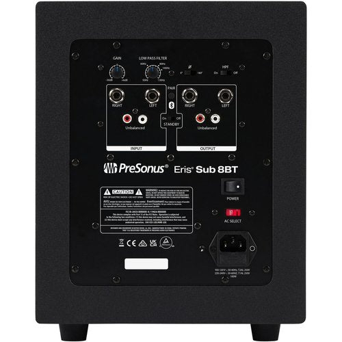 PS Eris Sub 8BT Powered Bluetooth Studio Subwoofer, Isolation Platform Pad Bundle