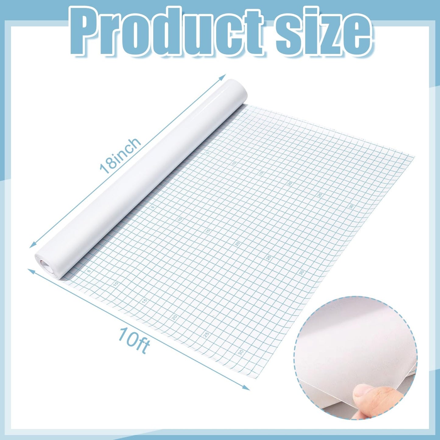 Clear Contact Paper Roll for Books, 18 in x 10 ft Peel and Stick Self Adhesive Book Cover Protector for Crafts Countertops