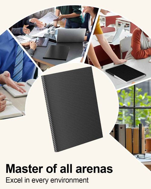 60 Pack Heavy Duty Black Plastic Folders with 2 Pockets Bulk, Textured File Folders with Business Card Slot, Letter Size Filing Supplies for Back to School & Office Organization