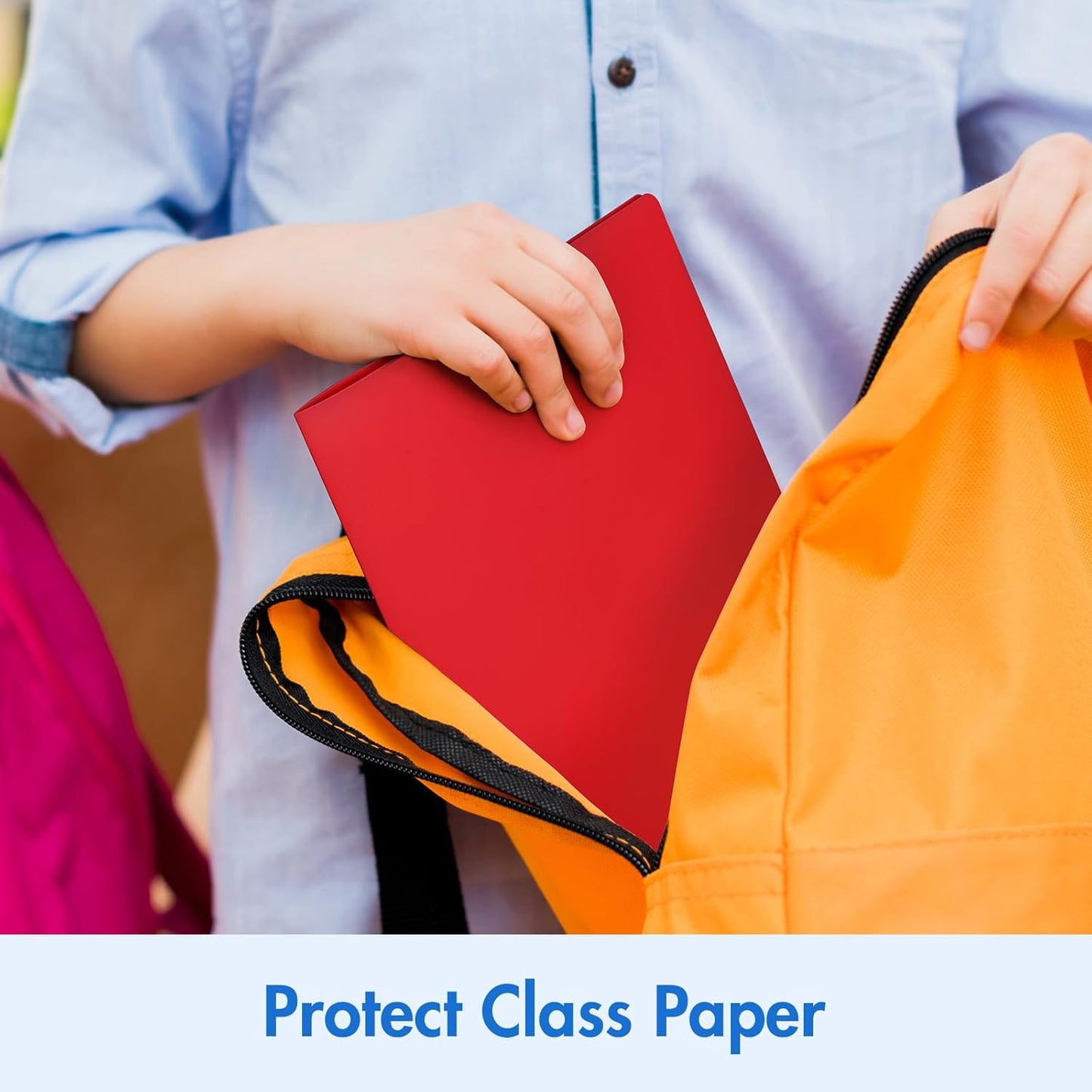 BEYGORM 8-Pack Plastic Folders - Cute Pastel Homework Organizers with Pockets | Letter Size, 2 Pocket Design