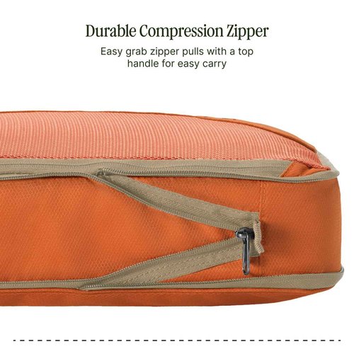 eagle creek Pack-It Reveal Compression Cube - Lightweight Compression Cube for Optimizing Luggage Space - Convenient Top Handle - Easy-Grab Zipper - Washable - Medium - Mandarin
