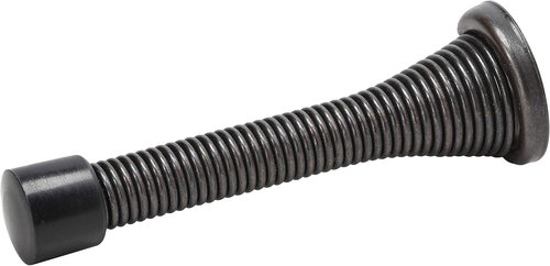 Rok Hardware Flexi Spring Door Stop - Heavy Duty Oil-Rubbed Bronze Finish | 2 Pack, 3" (76mm) Bumper Guards