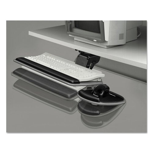 Fellowes 93841 Adjustable Standard Keyboard Platform, 20-1/4w x 11-1/8d, Graphite/Black, 4.5" x 30.5" x 20"
