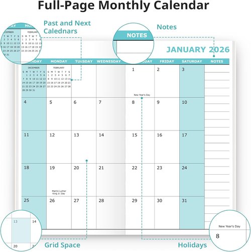 Pocket Calendar 2026-2027 - Two-Year Monthly Planner for Purse | Compact 6.5" x 3.5" Size - Butterfly Design