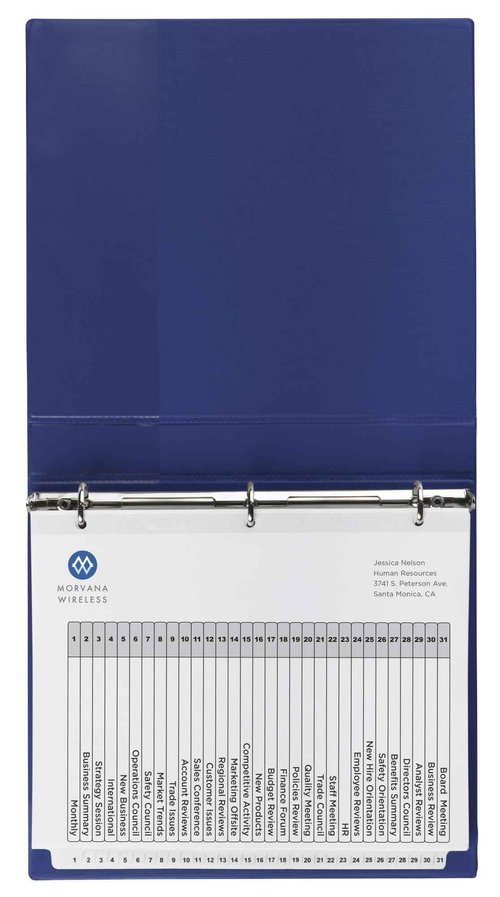 Avery Jan-Dec Tab Dividers for 3 Ring Binders, Customizable Table of Contents, Multicolor Tabs, 24 Sets(11127)