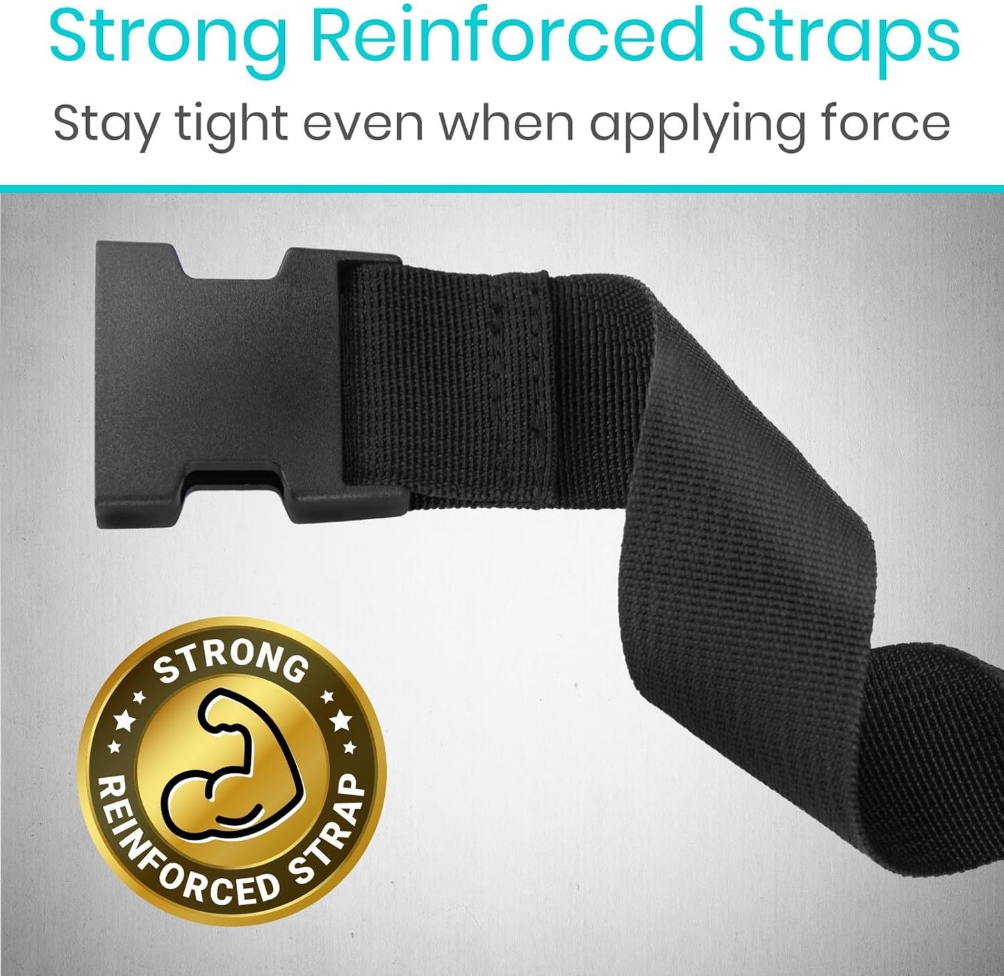 Vive Wheelchair Seatbelt - Adjustable Safety Harness for Elderly & Adults - Fall Prevention Restraint