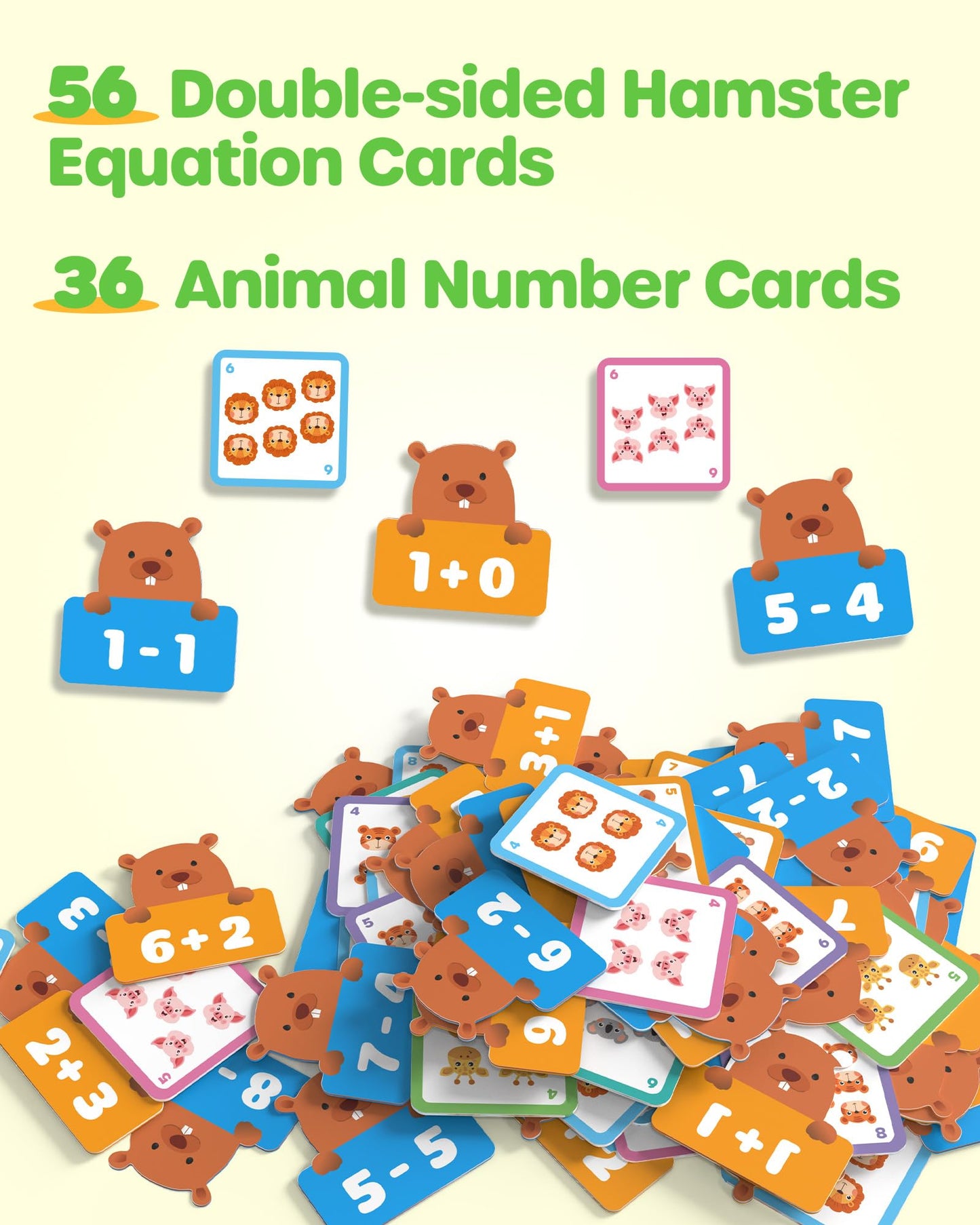 D-FantiX Addition and Subtraction Games, Math Games for Kids, Math Manipulatives for Kindergarten Elementary 1st 2nd Grade, Montessori Educational Learning Toy for Classroom Homeschool