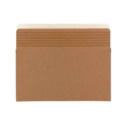 Smead Easy Grip® File Pocket, Straight-Cut Tab, 3-1/2" Expansion, Letter Size, Redrope, 25 per Box (73208)
