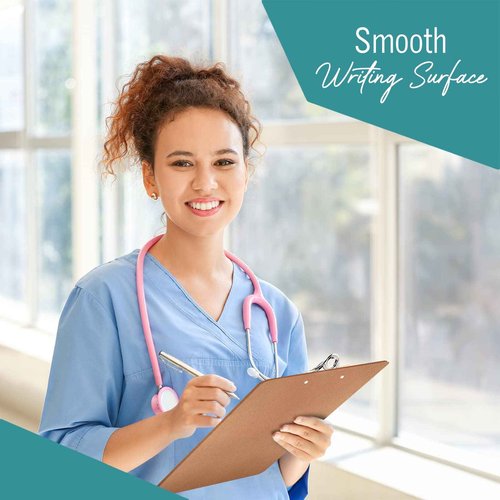 24 Clipboards Standard A4 Letter Size, 9x12.5 inch Wooden Clipboard with 6" Metal Clip, Hardboard, Fits 8.5 x 11 Inch Paper, Bulk Pack