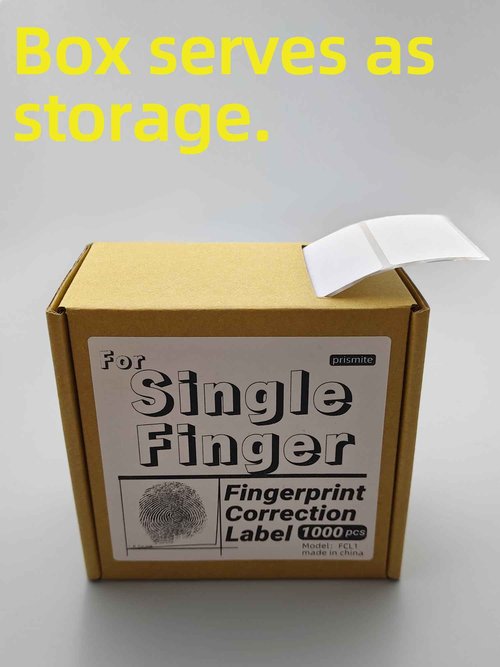 prismite Correction Labels for Finterprint Cards, for Single Finger, Pack of 1000