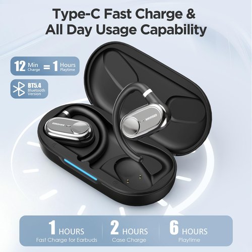 Translation Earbuds Real Time, 144-Language Translator Earbuds for Android/iPhone with APP, audifonos traductores inglés español for Business Travel (Black)