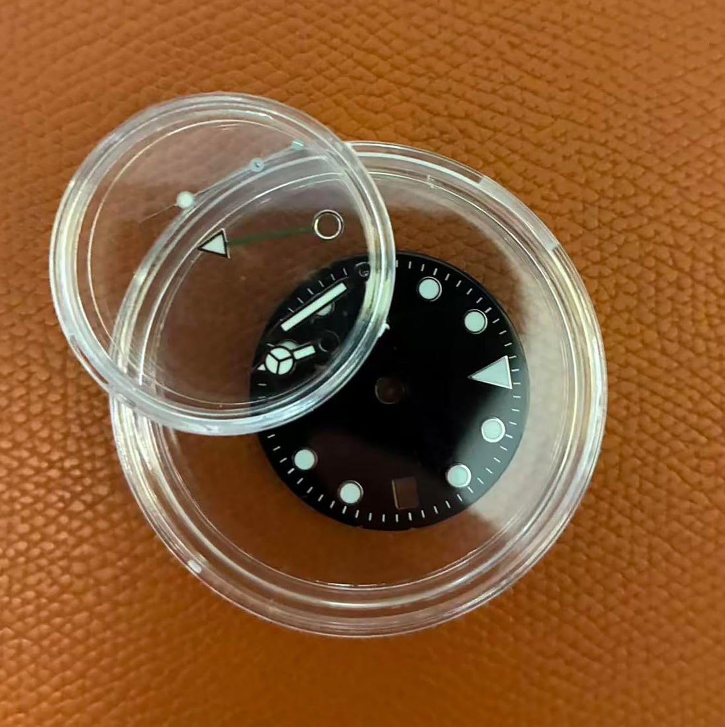 Skiennix GMT Watch Dial & Hands Set - BGW9 Blue Lume, Compatible with NH34 Movement, Custom Assembly