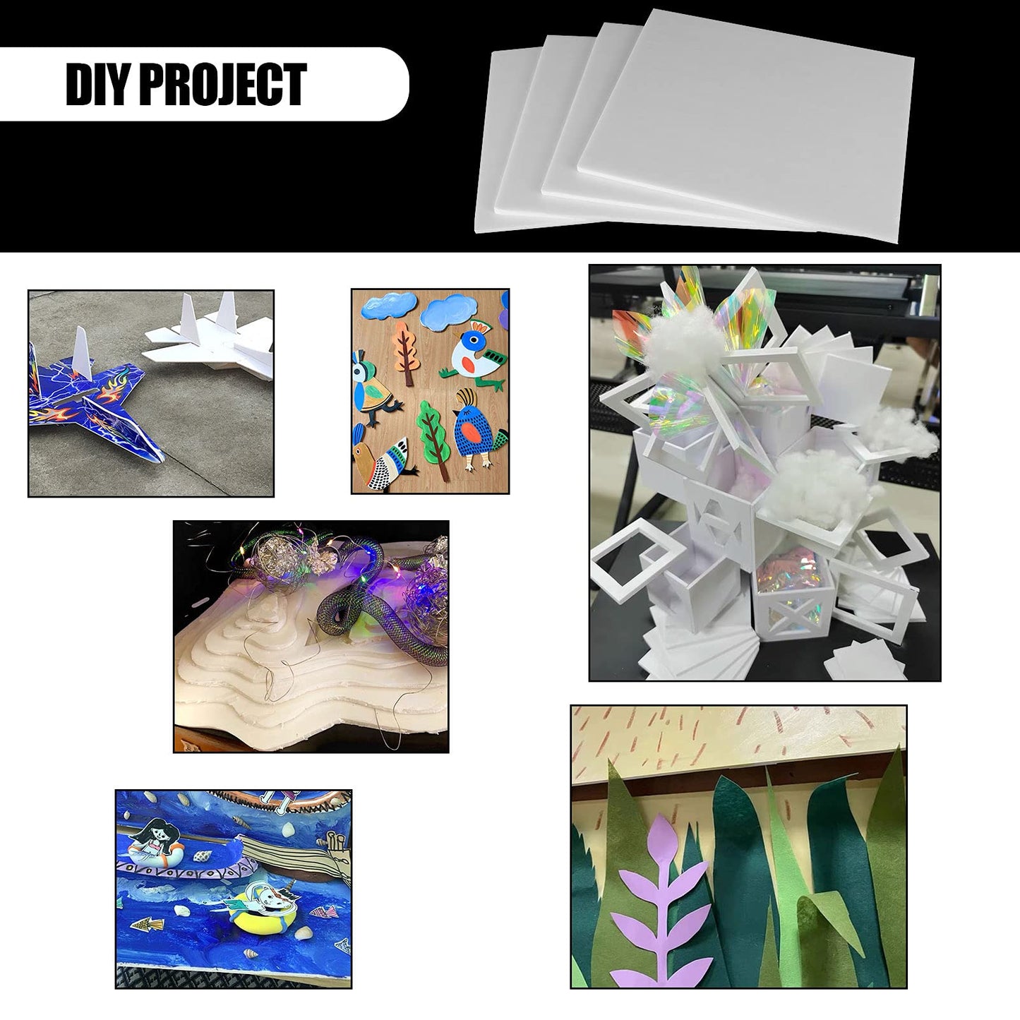 30 Pack Foam Board 8” x 10” Foam Core Baking Boards 3/16” Thickness White Poster Board Sign Board Foamboard Craft Foam Sheet for Mounting, Crafts, Modeling, Signage and School Projects (Acid-Free)