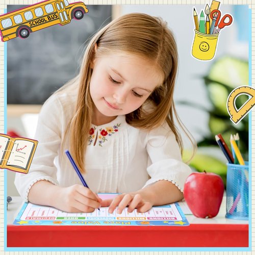 AmazingSpark 18 Packs Place Value Chart Math Manipulative 9x12 Inches Dry Erase Double Sided Cards Math Learning White Boards Small Whiteboards for Kids Students Classroom Home(Place Value)