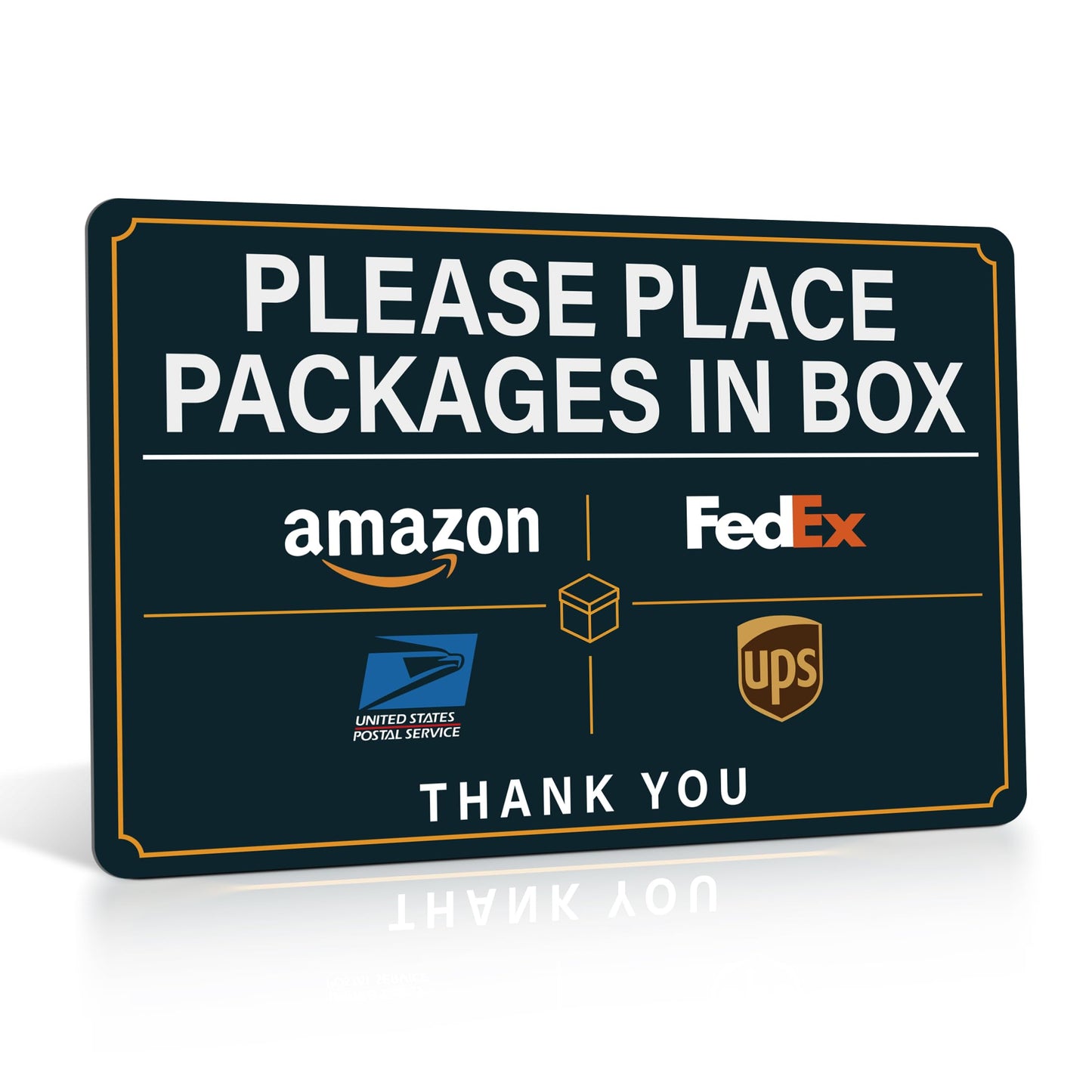 Please Leave Packages and Deliveries Here Sign,Self-Adhesive Waterproof Durable Delivery Signs for Packages, Please Place Packages in Box for Home, Office, Shop, Box, Door（Small）