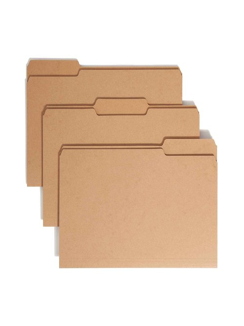 Smead File Folder, 1/3-Cut Tab, Letter Size, Kraft, 50 per Box (10830)