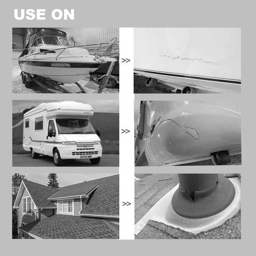 SEALWAY Silver RV Roof Sealant Tape, 8" x 50' Waterproof Repair Seal Tape – Extra Thick, UV-Resistant, Weatherproof Patch for Permanent Leak Sealing on RVs, Trailers, and Mobile Homes