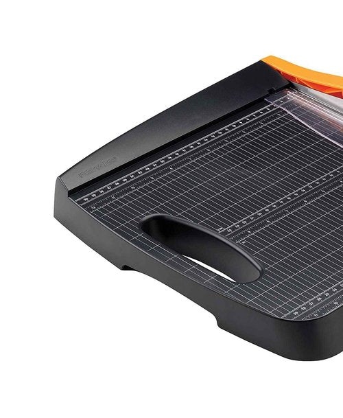 Fiskars Recycled Bypass Paper Trimmer (12") and Replacement Blades (2-Pack) | Paper Cutter Bundle