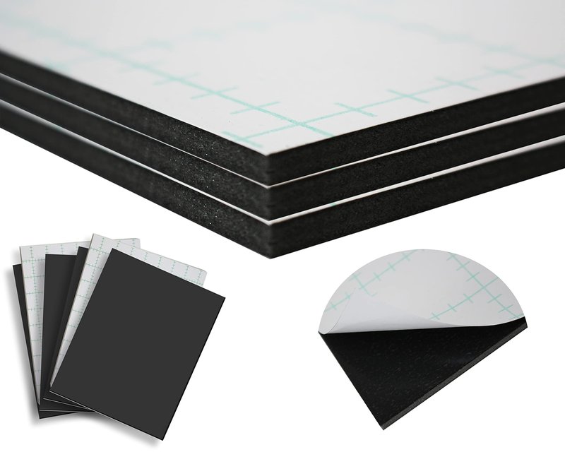 Self Adhesive Foam Board 14x18 10PK Black Self Stick Mounting Board. Foam Core with Adhesive 14x18 Foamboard. Poster Board with Sticky Side, Self Adhesive Foamcore 14x 18.Acid Free, 3/16 Thick