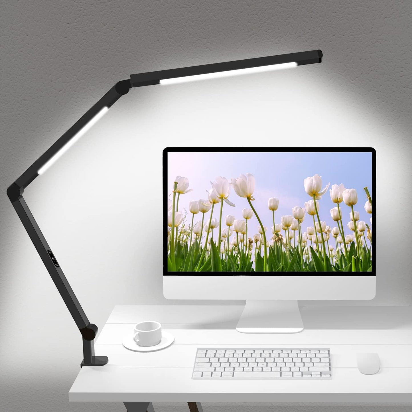 Skiennix LED Desk Lamp - Adjustable Architect Lamp with Dual Light & 5 Brightness Levels | Eye-Care Design
