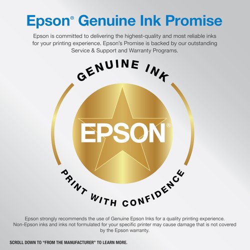 Epson EcoTank ET-4950 Wireless All-in-One Color Supertank Printer with up to 3 Years of Ink, Refillable Tanks, Perfect for Office, 18 PPM, 2.4" Color Touchscreen, Auto Document Feeder – White