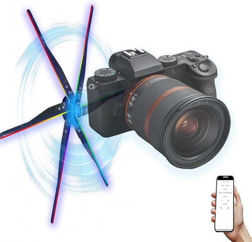Skiennix 24" HD 3D Hologram Fan Projector - Unique Daughter Christmas Gift & Tabletop Display