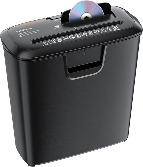 Bonsaii Paper Shredder - 8-Sheet Strip-Cut Home Office Shredder with Overheat Protection | 3.4 Gallon Wastebasket