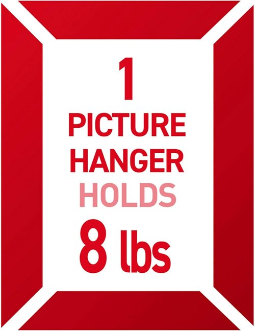 Command 8 lb Jumbo Universal Picture Hanger - Damage-Free Frame Hanging with 3 Hangers & 8 Strips