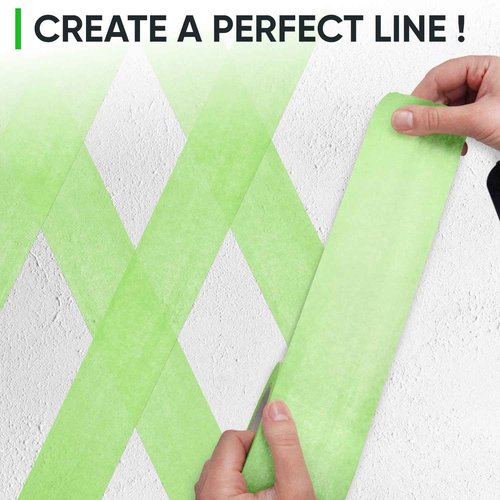 Paclord 3" x 60 Yard Green Paper Tape (Pack of 6) – Multi-Purpose Painter’s Masking Tape for Home and Professional Use – for Painters, Construction, or DIY Crafts – Smooth and Easy Removal