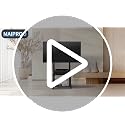 Maiproo Black Rolling TV Stand with Drawer, Mobile TV Cart 32-75" up to 330 lb, with 600x400 VESA, Adjustable Height