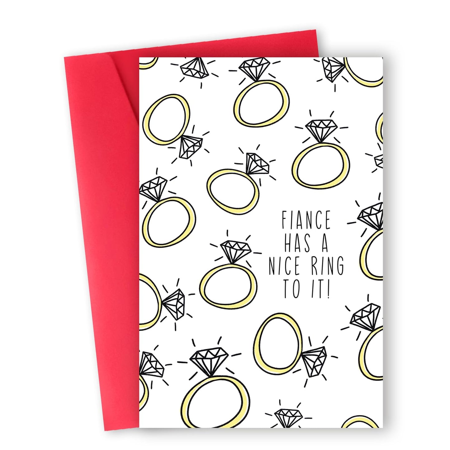 Unique Engagement Card,Funny Engagement Gift for Couples Women Men Him Her Family,Engagement Card for Friends,Congratulations Wedding 072