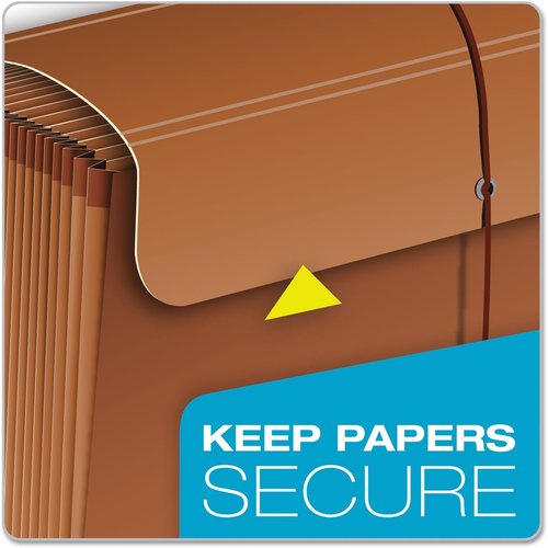 Pendaflex Heavy Duty Expanding File - 21 Pockets, A-Z Tabs, Tyvek Reinforced Edges, Letter Size, Brown