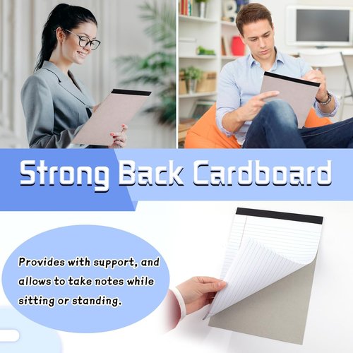 Legal Pads | 3-Pack Lined Writing Pads - 8.5 x 11 Inches, 30 Sheets Each for School & Office
